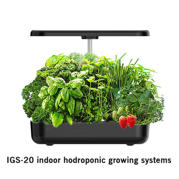 12-Pod Indoor Hydroponic Growing System – Smart Herb Garden with LED Grow Light