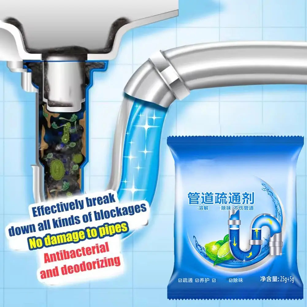 Powerful Drain Cleaner Powder – Fast-Acting Pipe Dredging Agent