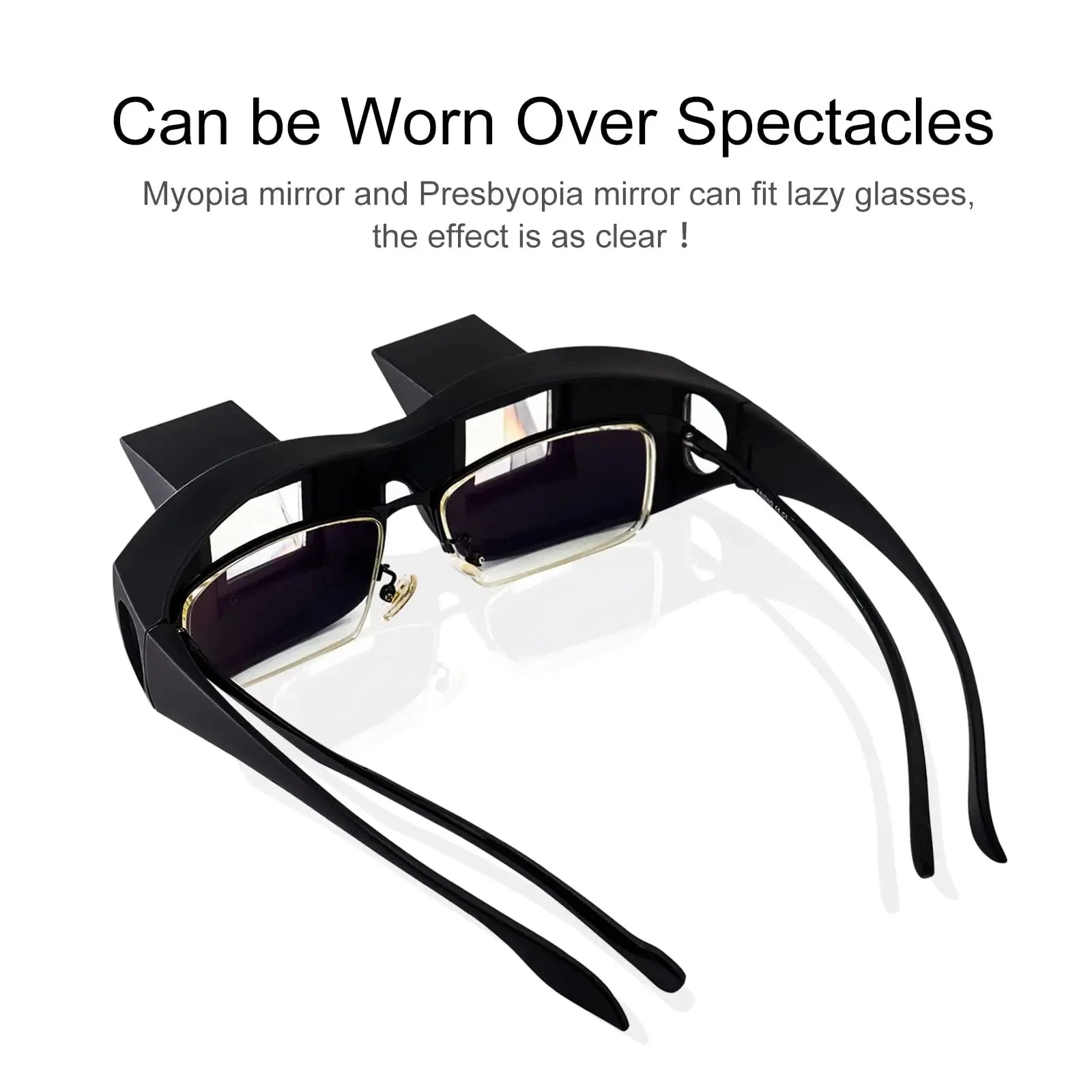 Lazy Periscope Reading Glasses – Horizontal Prism Glasses for Reading or Watching in Bed