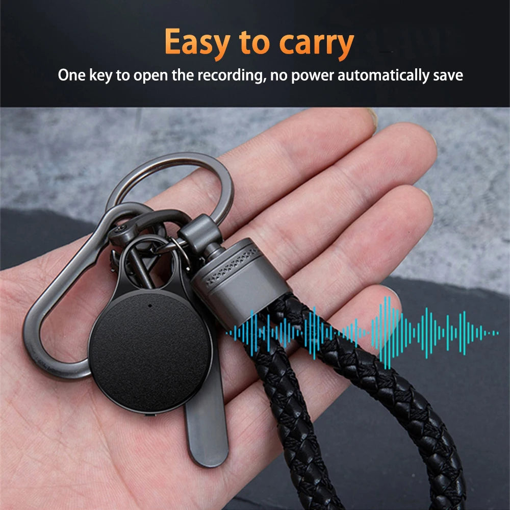 Mini Pendant Voice Recorder – Key-Shaped MP3 Recorder with Voice Activation & Noise Reduction