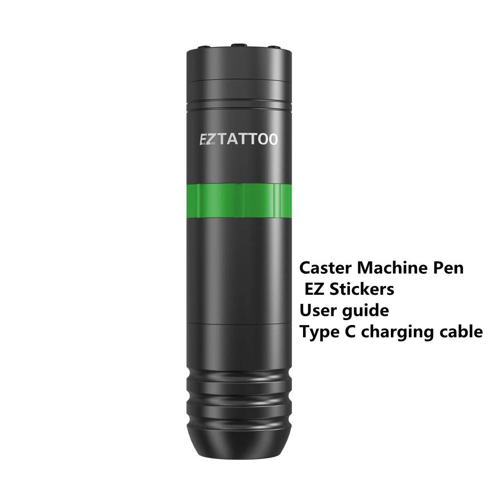 EZ Caster Wireless Tattoo Machine Pen – 1500mAh Rotary Cartridge Pen