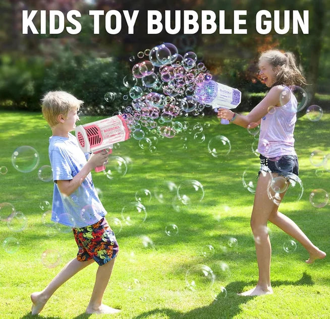 Electric Bubble Gun – 40/69-Hole Bubble Machine Toy for Kids & Adults