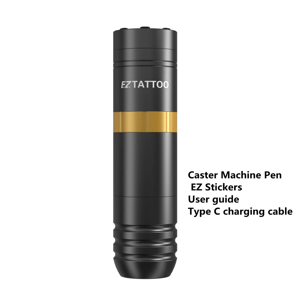 EZ Caster Wireless Tattoo Machine Pen – 1500mAh Rotary Cartridge Pen