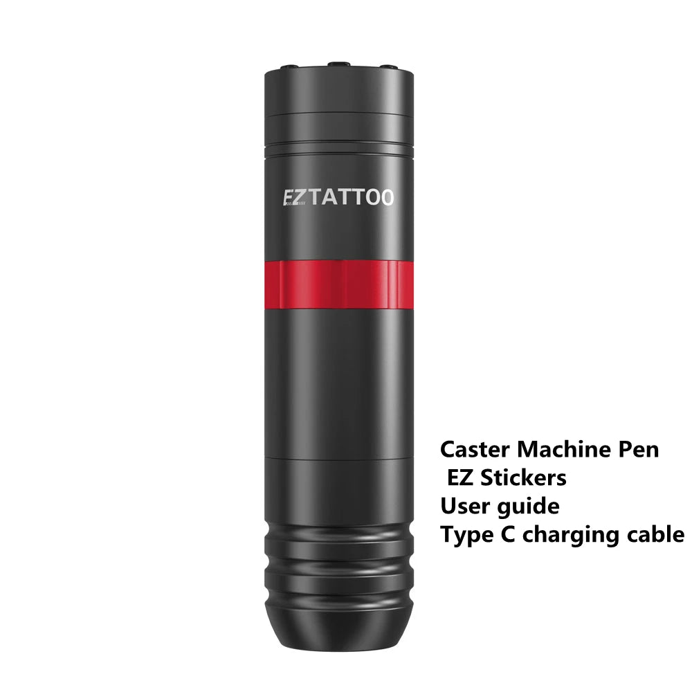 EZ Caster Wireless Tattoo Machine Pen – 1500mAh Rotary Cartridge Pen