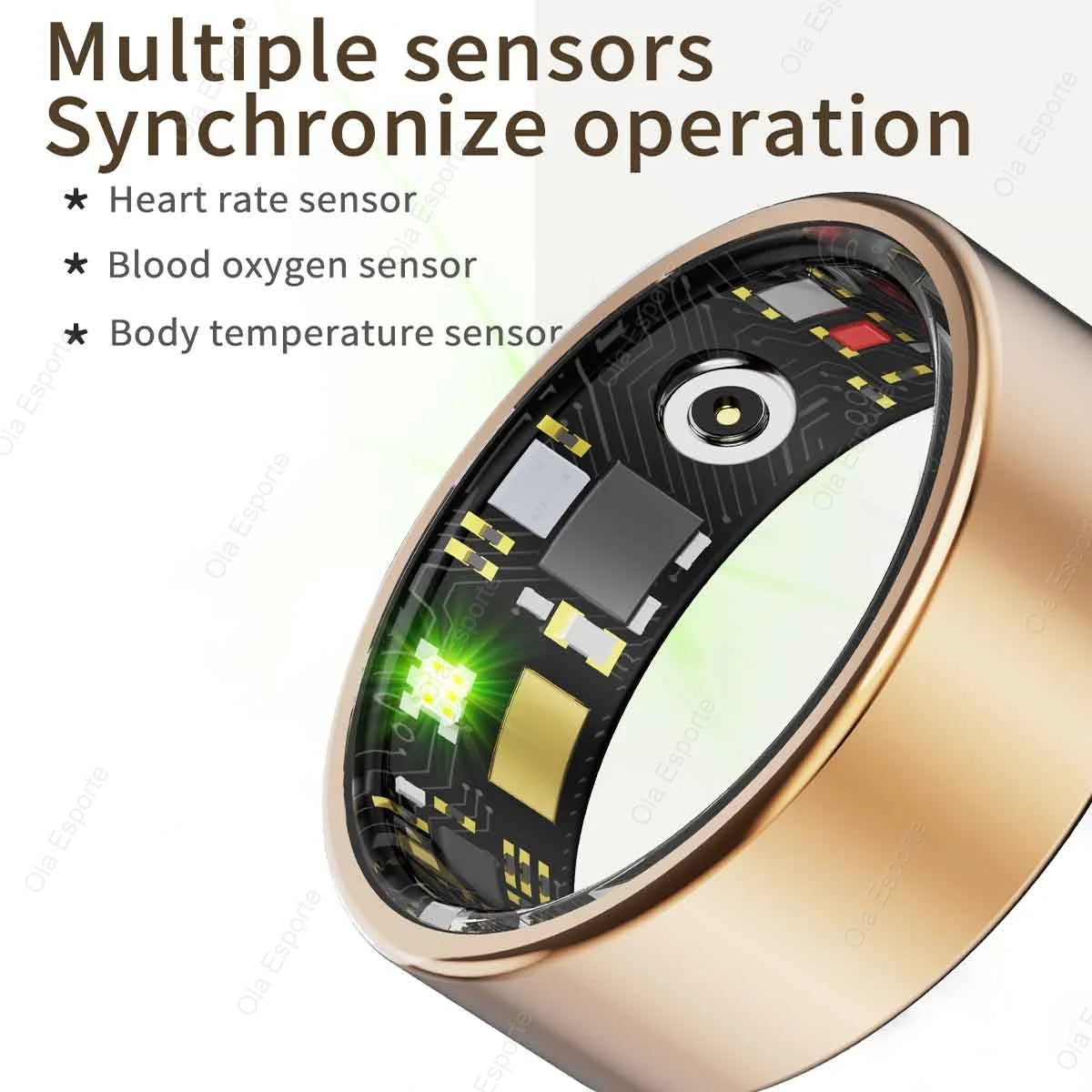 2025 Smart Ring – Titanium Health & Fitness Tracker