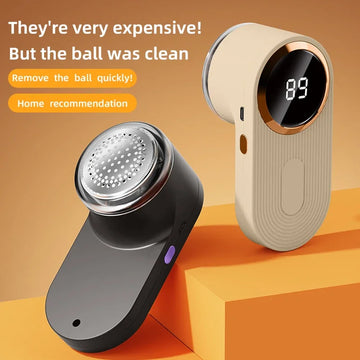 LED Digital Fabric Lint Remover – USB Rechargeable Electric Fuzz Shaver