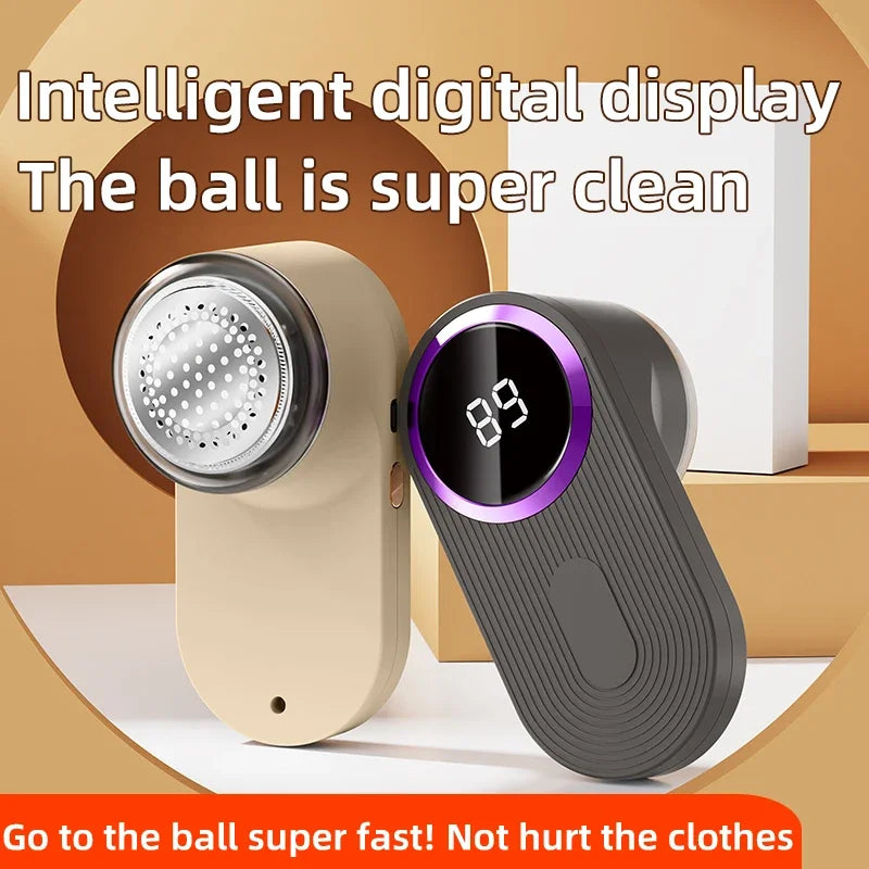 LED Digital Fabric Lint Remover – USB Rechargeable Electric Fuzz Shaver