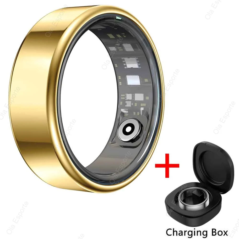 2025 Smart Ring – Titanium Health & Fitness Tracker