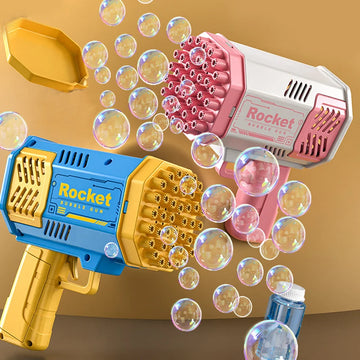 Electric Bubble Gun – 40/69-Hole Bubble Machine Toy for Kids & Adults