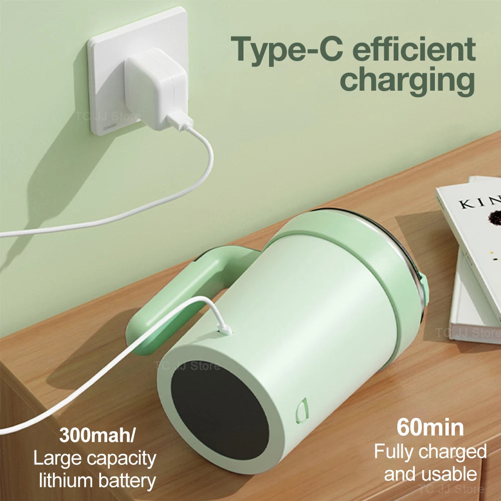 Automatic Magnetic Self-Stirring Mug – USB Rechargeable Stainless Steel Coffee Cup