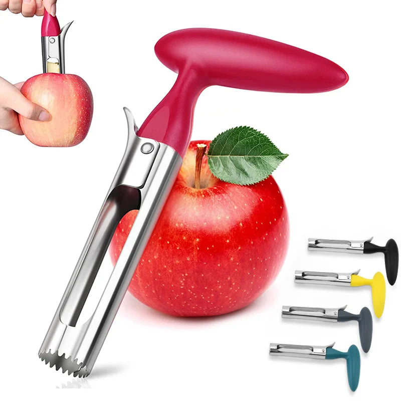 Premium Stainless Steel Apple Corer – Fruit Core Remover Tool for Apples, Pears & Vegetables