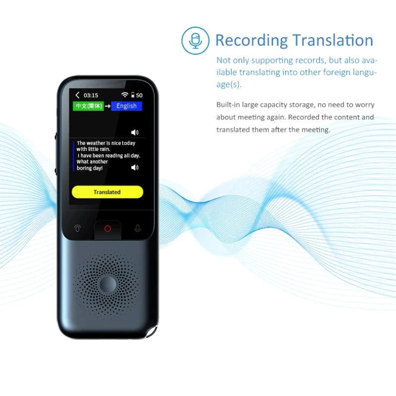 T11 AI Smart Translator – 138 Languages, Offline & Real-Time Voice/Photo Translation