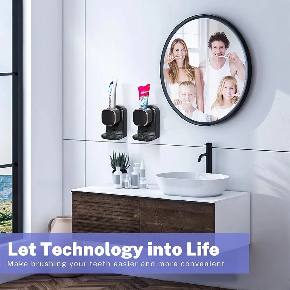Wall-Mounted Automatic Toothpaste Dispenser – Touchless USB Rechargeable