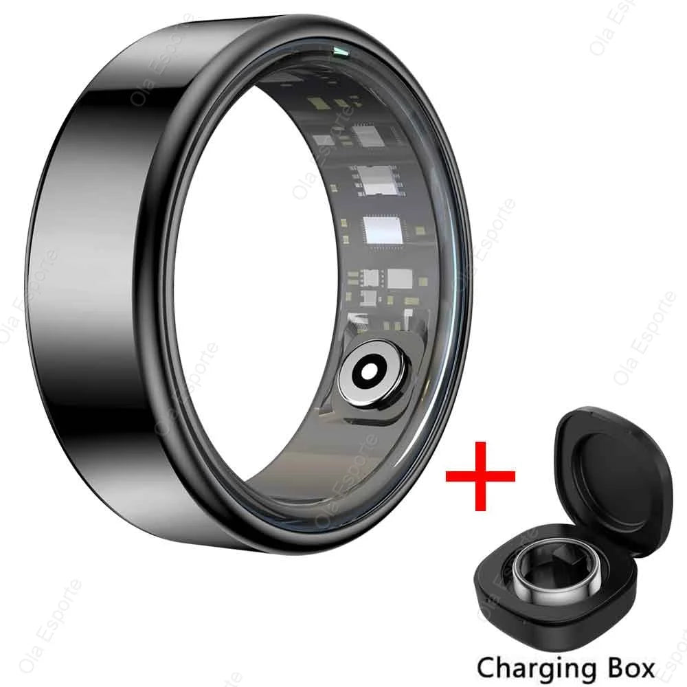 2025 Smart Ring – Titanium Health & Fitness Tracker