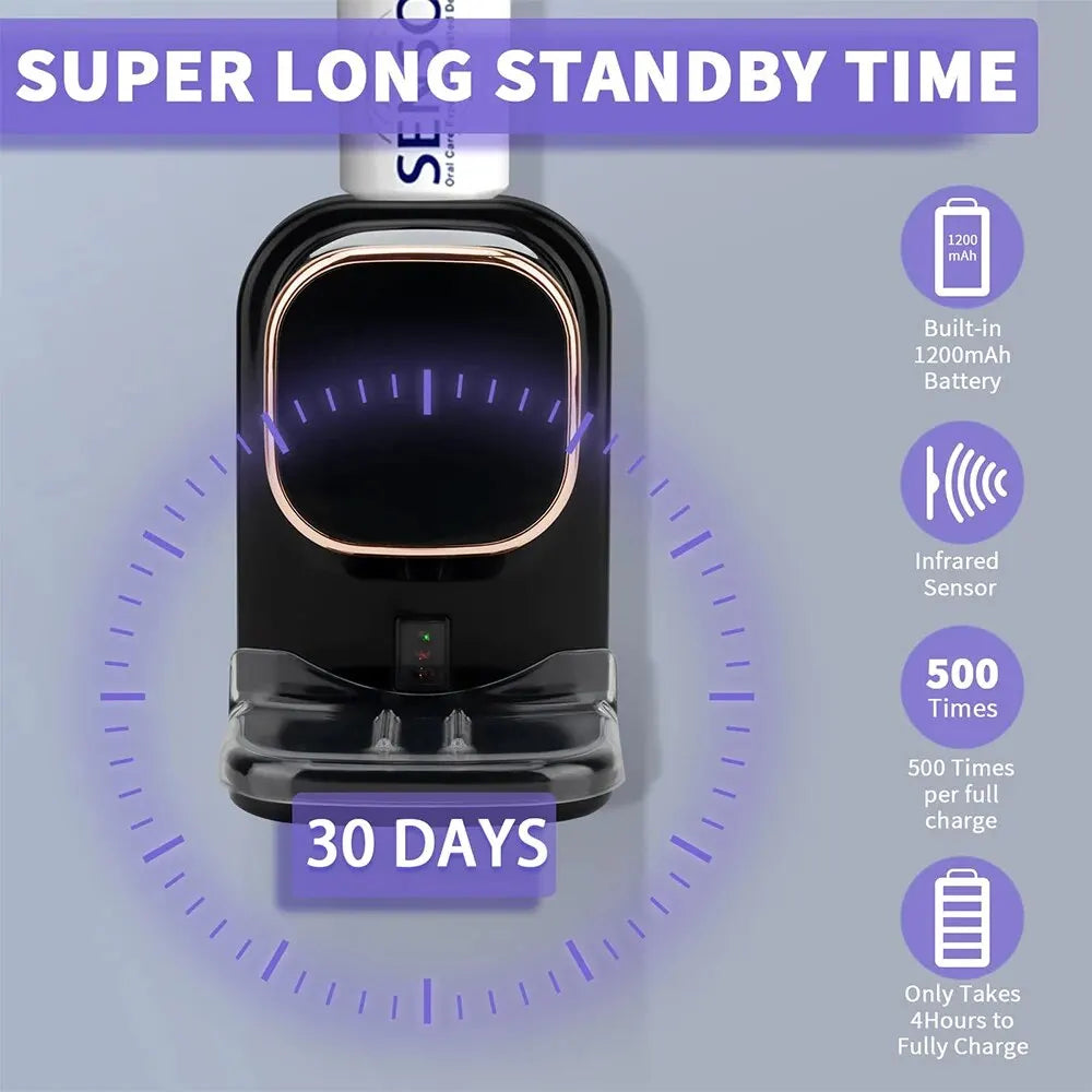 Wall-Mounted Automatic Toothpaste Dispenser – Touchless USB Rechargeable