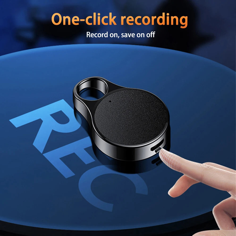 Mini Pendant Voice Recorder – Key-Shaped MP3 Recorder with Voice Activation & Noise Reduction