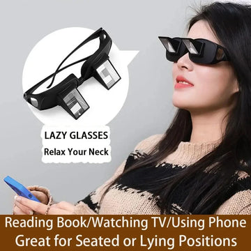 Lazy Periscope Reading Glasses – Horizontal Prism Glasses for Reading or Watching in Bed