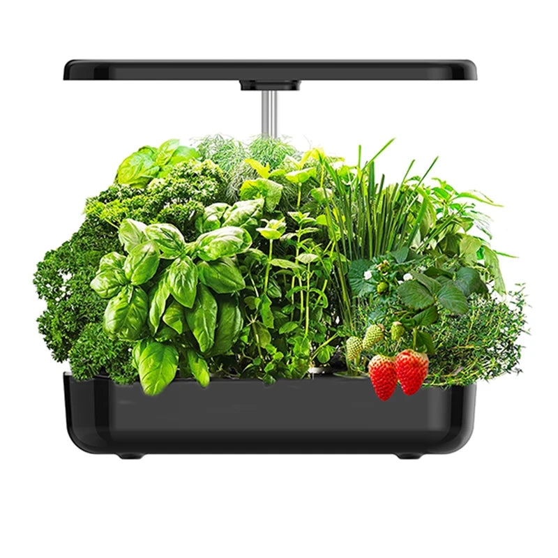 12-Pod Indoor Hydroponic Growing System – Smart Herb Garden with LED Grow Light