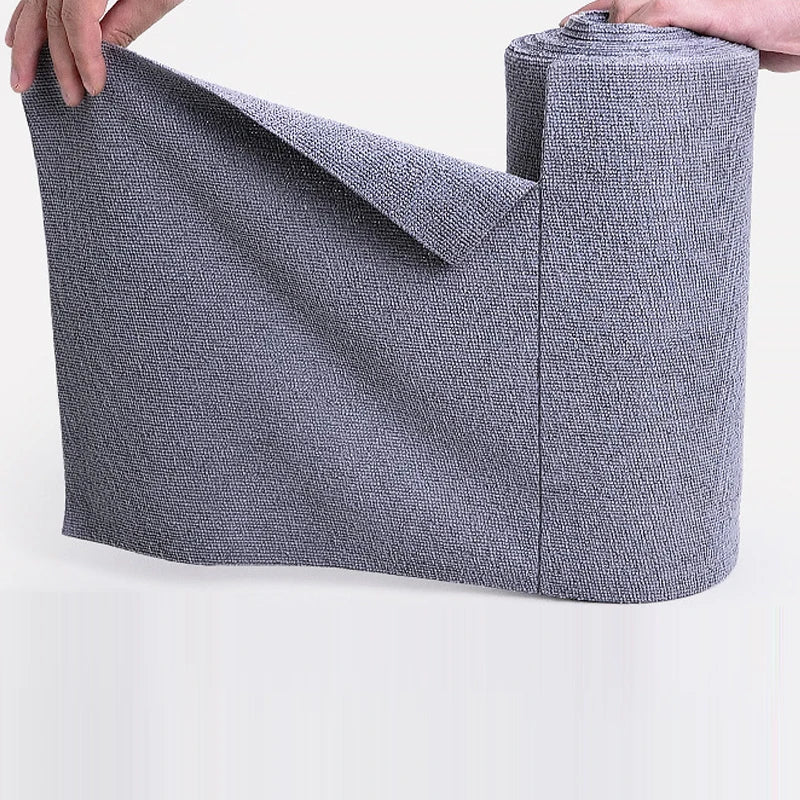 Reusable Microfiber Cleaning Towel Roll – 50-Sheet Eco-Friendly