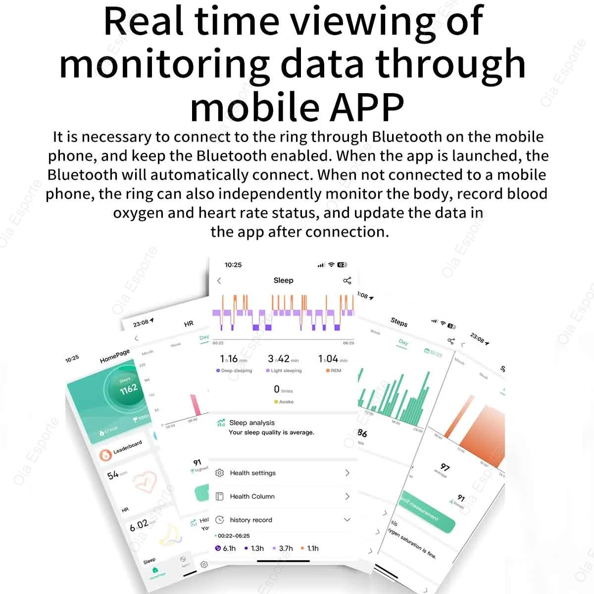 2025 Smart Ring – Titanium Health & Fitness Tracker