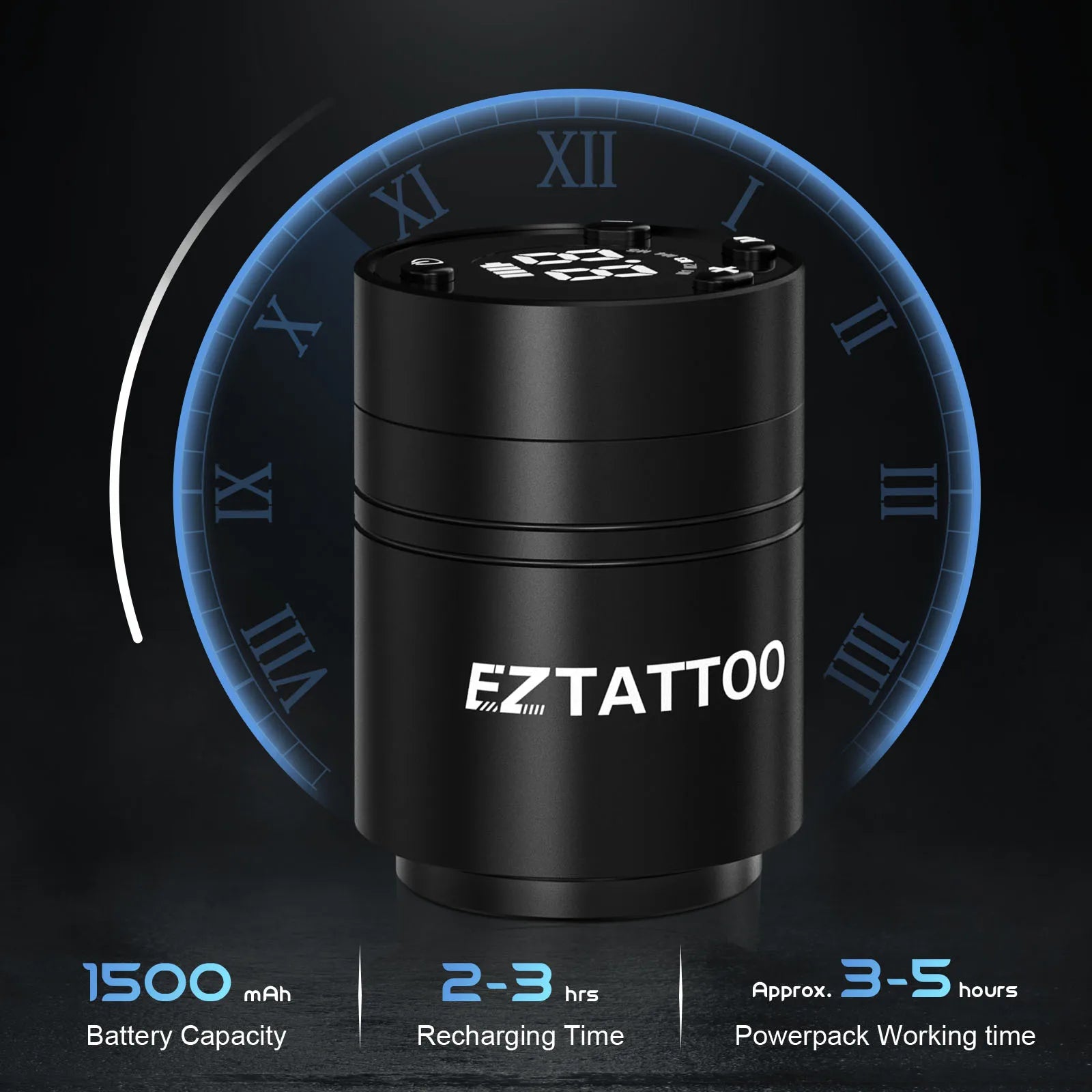 EZ Caster Wireless Tattoo Machine Pen – 1500mAh Rotary Cartridge Pen