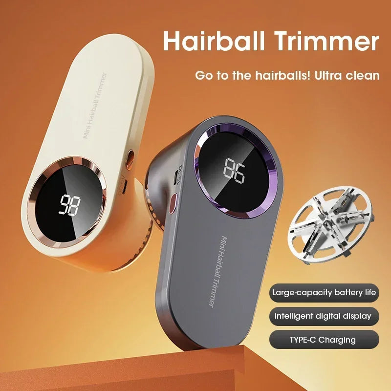 LED Digital Fabric Lint Remover – USB Rechargeable Electric Fuzz Shaver
