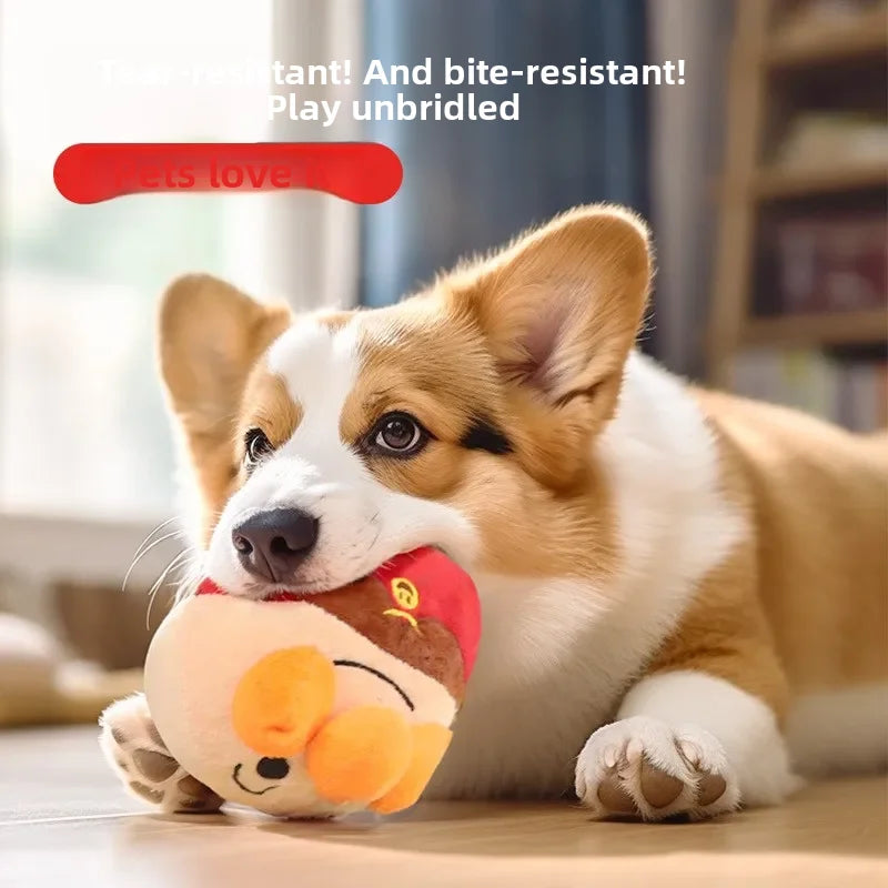 Interactive Plush Jumping Ball – USB Rechargeable Dog Toy