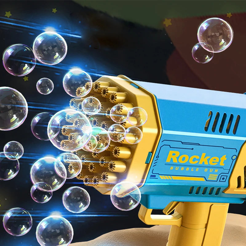 Electric Bubble Gun – 40/69-Hole Bubble Machine Toy for Kids & Adults