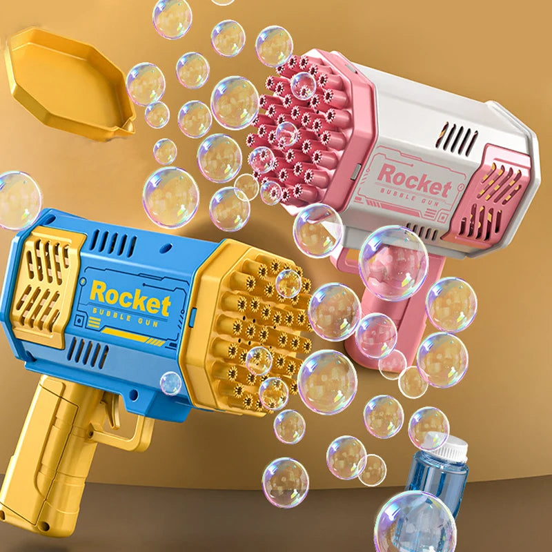 Electric Bubble Gun – 40/69-Hole Bubble Machine Toy for Kids & Adults