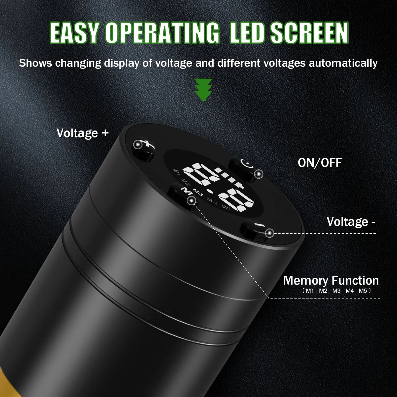 EZ Caster Wireless Tattoo Machine Pen – 1500mAh Rotary Cartridge Pen